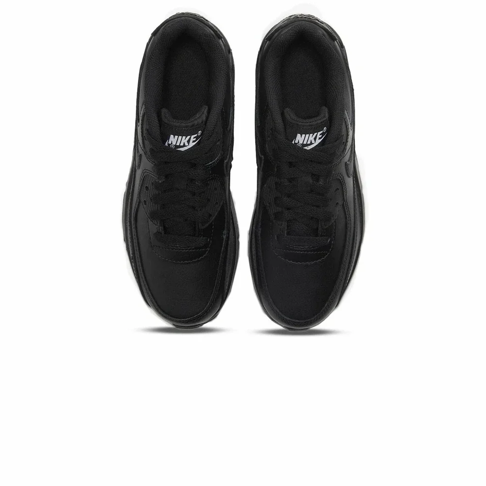 Nike Air Max 90 LTR GS Kids Size 3.5Y Black Running Shoes CD6864-001 NEW